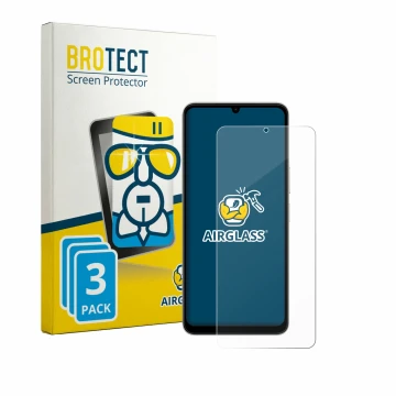 Vorderseite einer Produktverpackung mit dem Markenlogo BROTECT. Daneben ist das Gerät Vivo Y11 2026 mit dem zugehörigen Displa