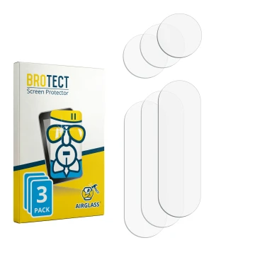 Vorderseite einer Produktverpackung mit dem Markenlogo BROTECT. Daneben ist der zugehörige Displayschutz.