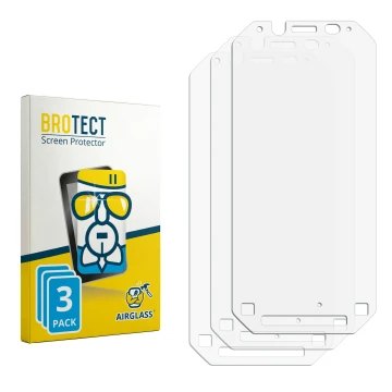 Vorderseite einer Produktverpackung mit dem Markenlogo BROTECT. Daneben ist der zugehörige Displayschutz.