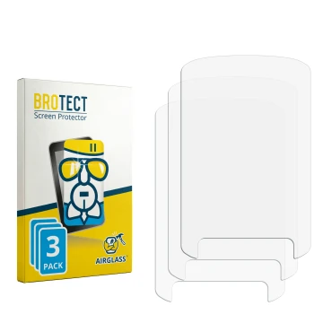 Vorderseite einer Produktverpackung mit dem Markenlogo BROTECT. Daneben ist der zugehörige Displayschutz.