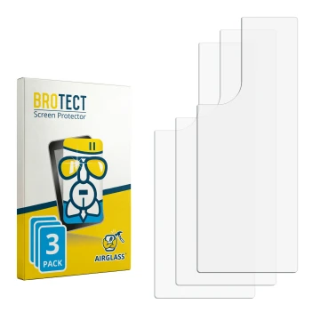 Vorderseite einer Produktverpackung mit dem Markenlogo BROTECT. Daneben ist der zugehörige Displayschutz.
