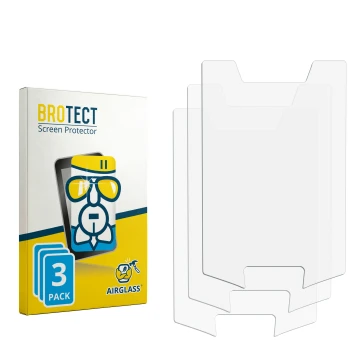 Vorderseite einer Produktverpackung mit dem Markenlogo BROTECT. Daneben ist der zugehörige Displayschutz.