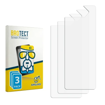 Vorderseite einer Produktverpackung mit dem Markenlogo BROTECT. Daneben ist der zugehörige Displayschutz.