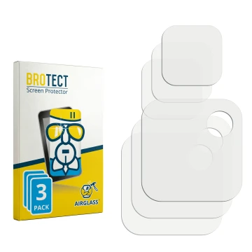 Vorderseite einer Produktverpackung mit dem Markenlogo BROTECT. Daneben ist der zugehörige Displayschutz.