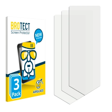 Vorderseite einer Produktverpackung mit dem Markenlogo BROTECT. Daneben ist der zugehörige Displayschutz.