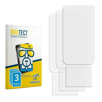 Vorderseite einer Produktverpackung mit dem Markenlogo BROTECT. Daneben ist der zugehörige Displayschutz.