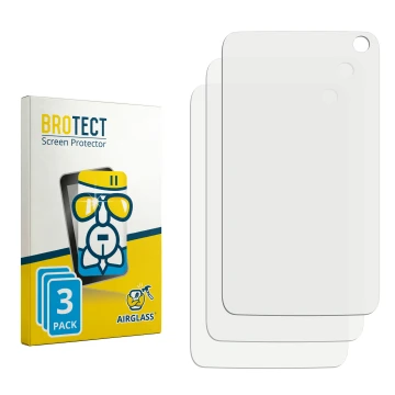 Vorderseite einer Produktverpackung mit dem Markenlogo BROTECT. Daneben ist der zugehörige Displayschutz.