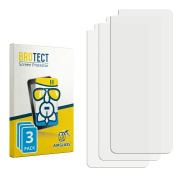 Vorderseite einer Produktverpackung mit dem Markenlogo BROTECT. Daneben ist der zugehörige Displayschutz.