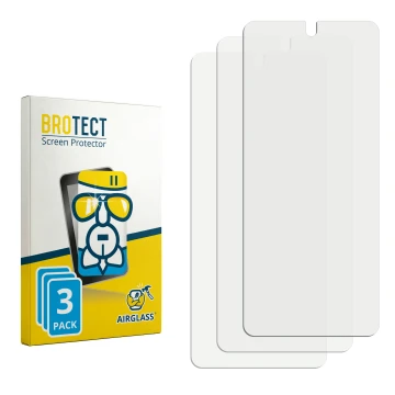 Vorderseite einer Produktverpackung mit dem Markenlogo BROTECT. Daneben ist der zugehörige Displayschutz.