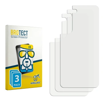 Vorderseite einer Produktverpackung mit dem Markenlogo BROTECT. Daneben ist der zugehörige Displayschutz.