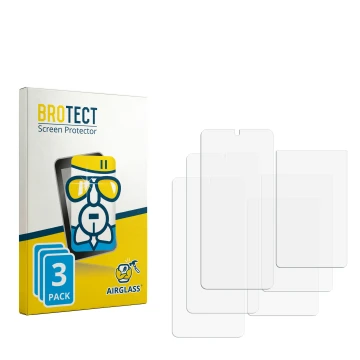 Vorderseite einer Produktverpackung mit dem Markenlogo BROTECT. Daneben ist der zugehörige Displayschutz.