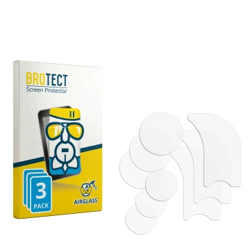 Vorderseite einer Produktverpackung mit dem Markenlogo BROTECT. Daneben ist der zugehörige Displayschutz.