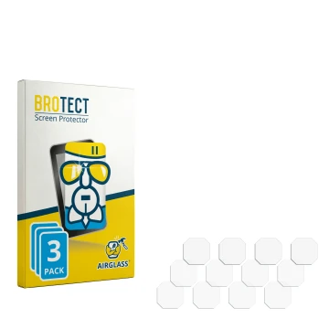 Vorderseite einer Produktverpackung mit dem Markenlogo BROTECT. Daneben ist der zugehörige Displayschutz.