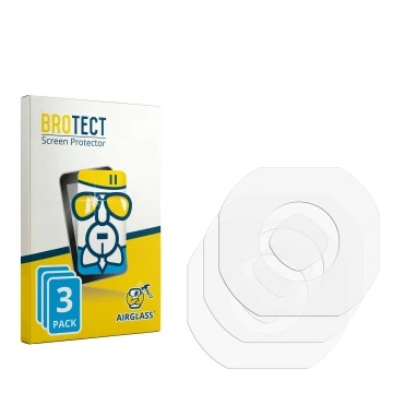 Vorderseite einer Produktverpackung mit dem Markenlogo BROTECT. Daneben ist der zugehörige Displayschutz.