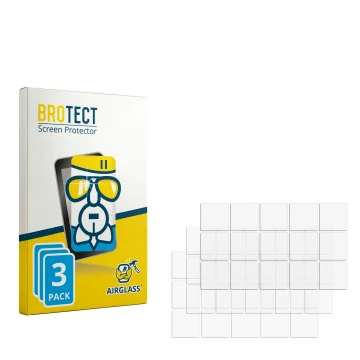 Vorderseite einer Produktverpackung mit dem Markenlogo BROTECT. Daneben ist der zugehörige Displayschutz.