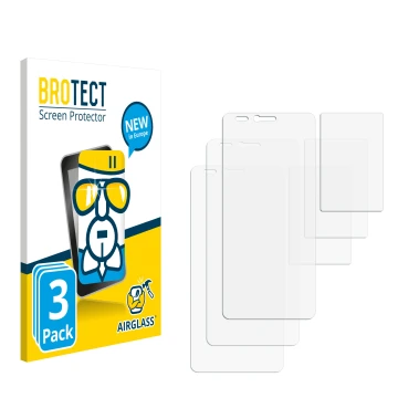 Vorderseite einer Produktverpackung mit dem Markenlogo BROTECT. Daneben ist der zugehörige Displayschutz.