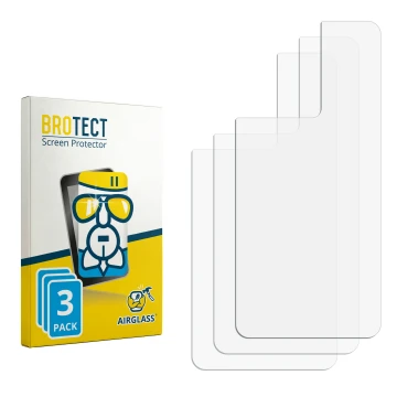 Vorderseite einer Produktverpackung mit dem Markenlogo BROTECT. Daneben ist der zugehörige Displayschutz.