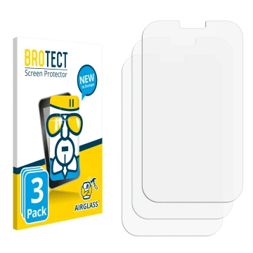 Vorderseite einer Produktverpackung mit dem Markenlogo BROTECT. Daneben ist der zugehörige Displayschutz.