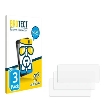 Vorderseite einer Produktverpackung mit dem Markenlogo BROTECT. Daneben ist der zugehörige Displayschutz.