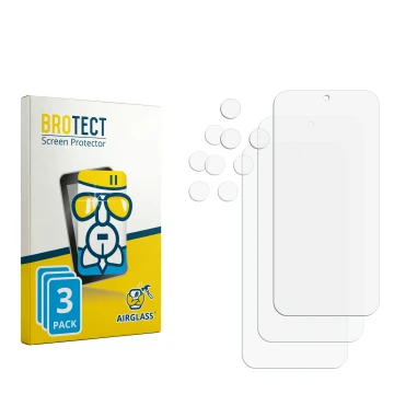 Vorderseite einer Produktverpackung mit dem Markenlogo BROTECT. Daneben ist der zugehörige Displayschutz.