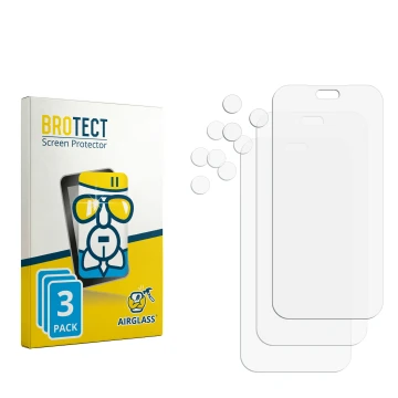 Vorderseite einer Produktverpackung mit dem Markenlogo BROTECT. Daneben ist der zugehörige Displayschutz.