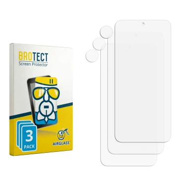 Vorderseite einer Produktverpackung mit dem Markenlogo BROTECT. Daneben ist der zugehörige Displayschutz.