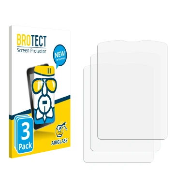 Vorderseite einer Produktverpackung mit dem Markenlogo BROTECT. Daneben ist der zugehörige Displayschutz.