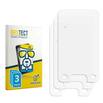 Vorderseite einer Produktverpackung mit dem Markenlogo BROTECT. Daneben ist der zugehörige Displayschutz.