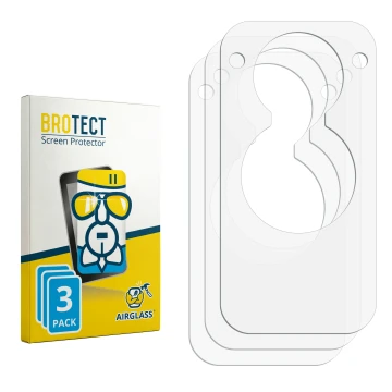 Vorderseite einer Produktverpackung mit dem Markenlogo BROTECT. Daneben ist der zugehörige Displayschutz.