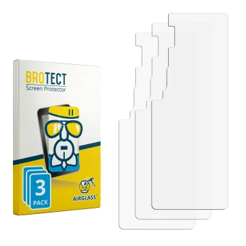 Vorderseite einer Produktverpackung mit dem Markenlogo BROTECT. Daneben ist der zugehörige Displayschutz.