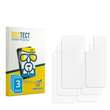 Vorderseite einer Produktverpackung mit dem Markenlogo BROTECT. Daneben ist der zugehörige Displayschutz.