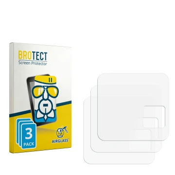 Vorderseite einer Produktverpackung mit dem Markenlogo BROTECT. Daneben ist der zugehörige Displayschutz.