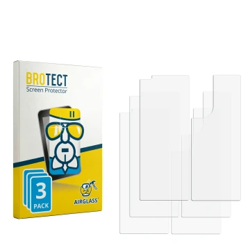 Vorderseite einer Produktverpackung mit dem Markenlogo BROTECT. Daneben ist der zugehörige Displayschutz.
