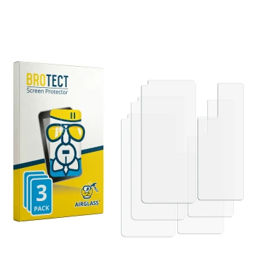 Vorderseite einer Produktverpackung mit dem Markenlogo BROTECT. Daneben ist der zugehörige Displayschutz.