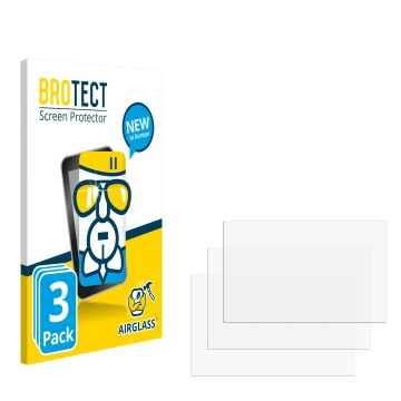 Vorderseite einer Produktverpackung mit dem Markenlogo BROTECT. Daneben ist der zugehörige Displayschutz.