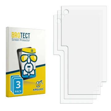 Vorderseite einer Produktverpackung mit dem Markenlogo BROTECT. Daneben ist der zugehörige Displayschutz.