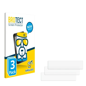 Vorderseite einer Produktverpackung mit dem Markenlogo BROTECT. Daneben ist der zugehörige Displayschutz.