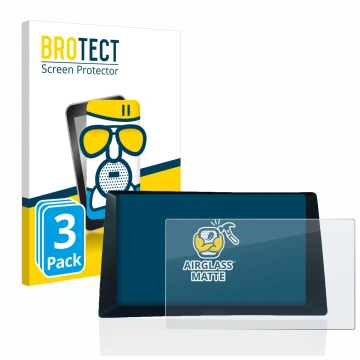 Vorderseite einer Produktverpackung mit dem Markenlogo BROTECT. Daneben ist das Gerät Audi A5 8T 2010 MMI 3G High mit dem zuge