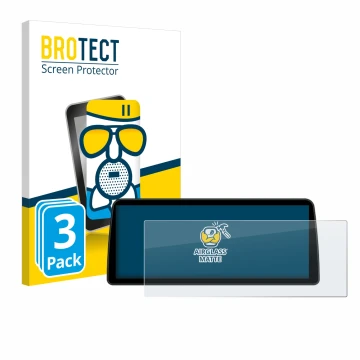 Vorderseite einer Produktverpackung mit dem Markenlogo BROTECT. Daneben ist das Gerät BMW Professional 10.2