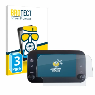 Vorderseite einer Produktverpackung mit dem Markenlogo BROTECT. Daneben ist das Gerät Fiat Tipo 2016-2019 Uconnet 7