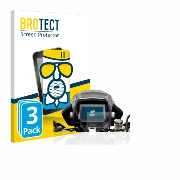 Vorderseite einer Produktverpackung mit dem Markenlogo BROTECT. Daneben ist das Gerät KTM 1290 Super Adventure S 2017 Tachoanz