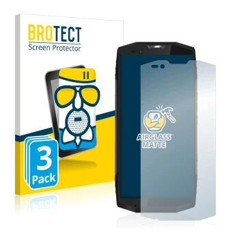 Vorderseite einer Produktverpackung mit dem Markenlogo BROTECT. Daneben ist das Gerät Blackview BV9000 Pro mit dem zugehörigen