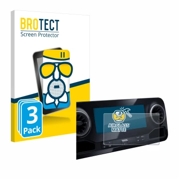 Vorderseite einer Produktverpackung mit dem Markenlogo BROTECT. Daneben ist das Gerät Mercedes-Benz Sprinter 2018 MBUX 7
