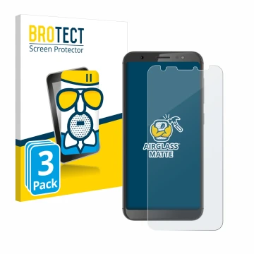 Vorderseite einer Produktverpackung mit dem Markenlogo BROTECT. Daneben ist das Gerät Gigaset GS185 mit dem zugehörigen Displa