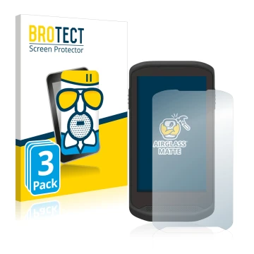 Vorderseite einer Produktverpackung mit dem Markenlogo BROTECT. Daneben ist das Gerät Zebra TC20 Touch mit dem zugehörigen Dis