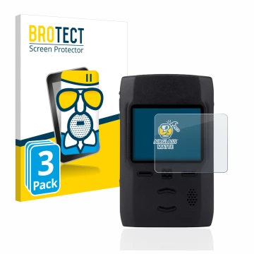 Vorderseite einer Produktverpackung mit dem Markenlogo BROTECT. Daneben ist das Gerät Motorola Advisor TPG2200 mit dem zugehör