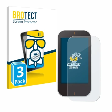 Vorderseite einer Produktverpackung mit dem Markenlogo BROTECT. Daneben ist das Gerät Garmin Approach G80 mit dem zugehörigen 