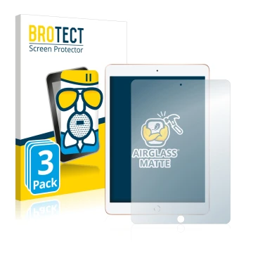 Vorderseite einer Produktverpackung mit dem Markenlogo BROTECT. Daneben ist das Gerät Apple iPad 10.2