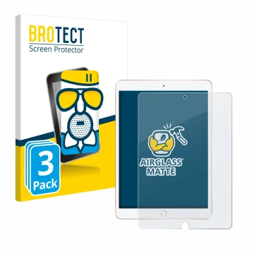 Vorderseite einer Produktverpackung mit dem Markenlogo BROTECT. Daneben ist das Gerät Apple iPad 10.2