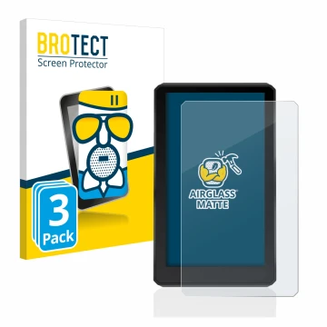 Vorderseite einer Produktverpackung mit dem Markenlogo BROTECT. Daneben ist das Gerät Garmin zumo XT mit dem zugehörigen Displ